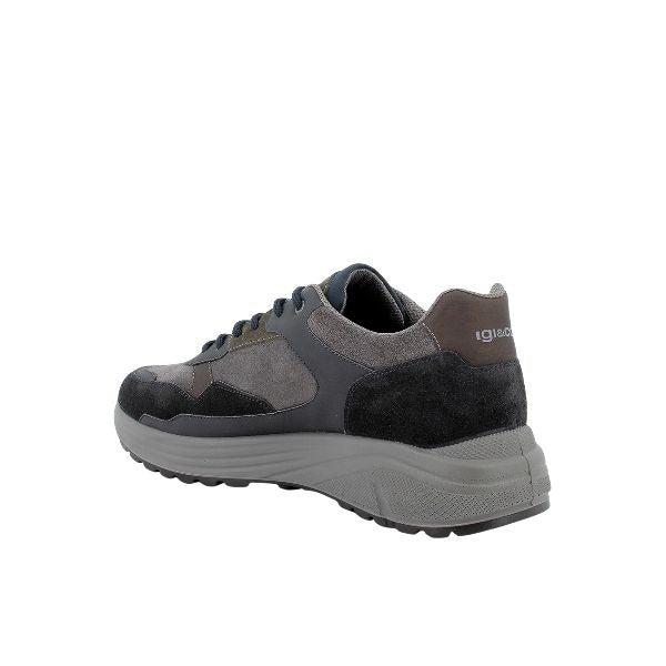 Igi&co sneakers in camoscio e tessuto blu