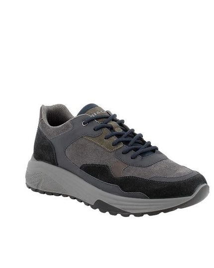 Igi&co sneakers in camoscio e tessuto blu