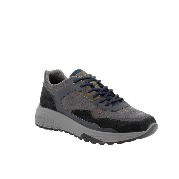 Igi&co sneakers in camoscio e tessuto blu