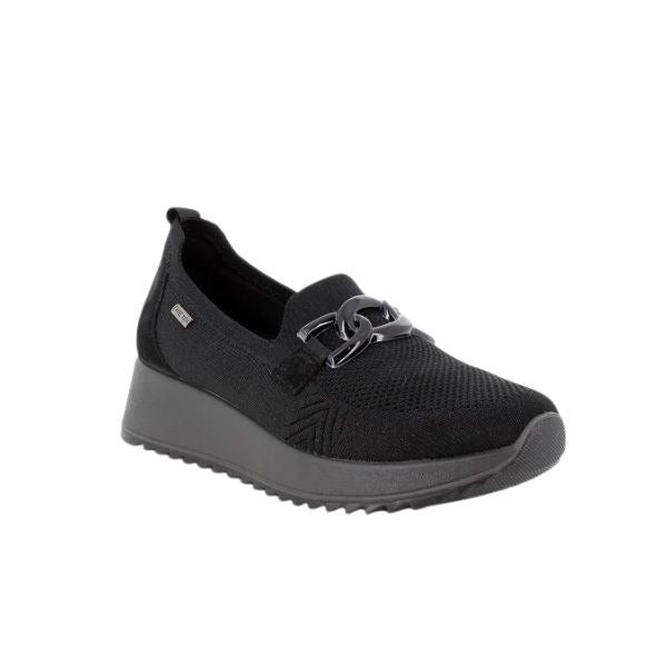 Enval Soft slip on in tessuto nero con accessorio