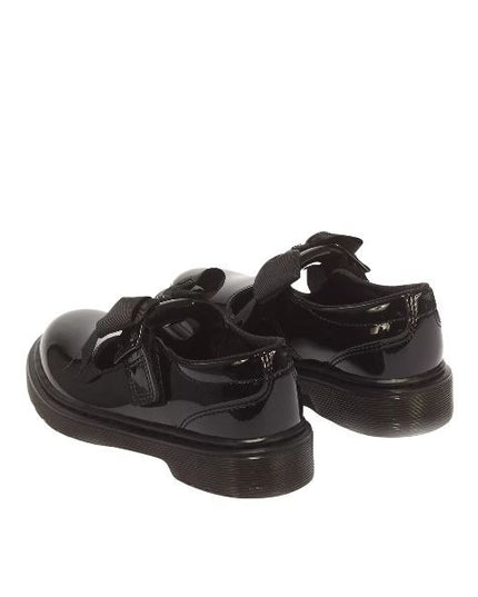 Dr. Martens Polley II Bow J Mary Jane in pelle verniciata nera