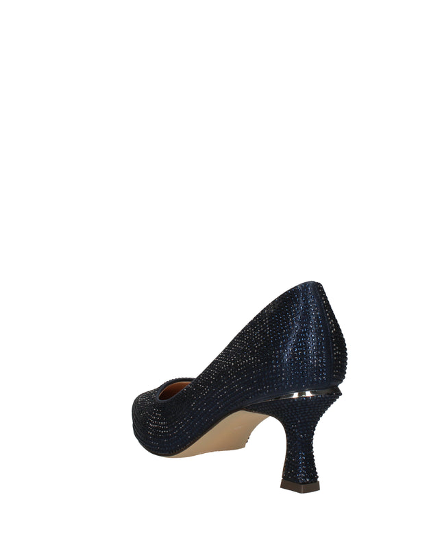 Menbur decolletè con strass e tacco a rocchetto