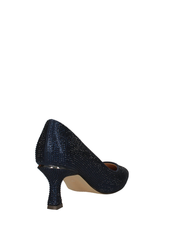 Menbur decolletè con strass e tacco a rocchetto