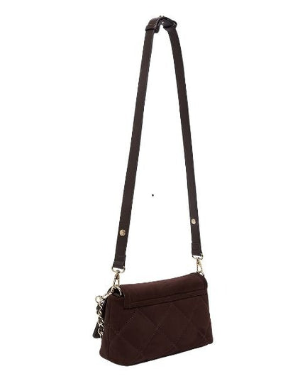 LIU JO Sottospalla LaPuffy in microfibra Deep Brown con logo metallico
