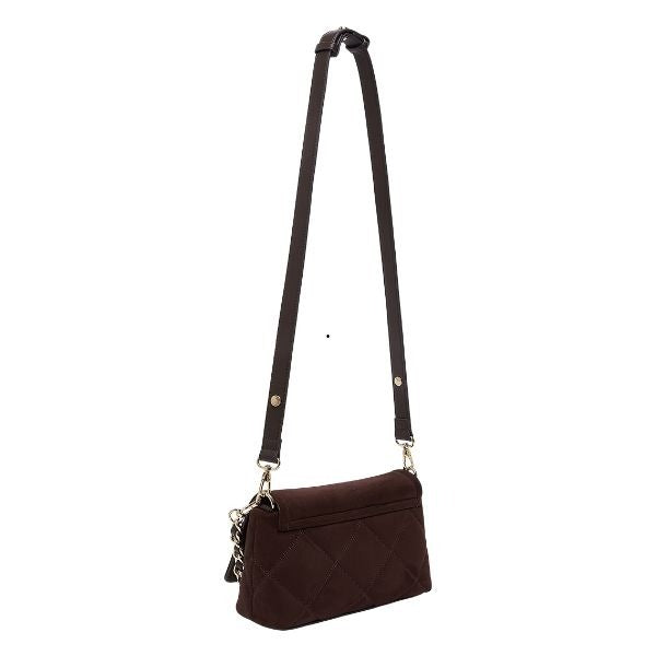 LIU JO Sottospalla LaPuffy in microfibra Deep Brown con logo metallico