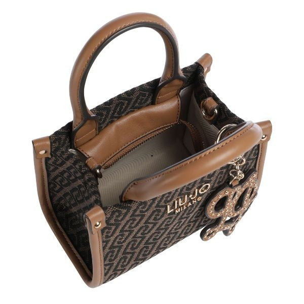 LIU JO Ridhi Xs borsa a mano con tracolla removibile testa di moro charm esterno