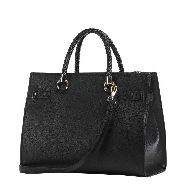 LIU JO Manhattan borsa a mano manico intrecciato colore nero