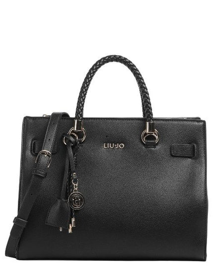 LIU JO Manhattan borsa manico intrecciato colore nero