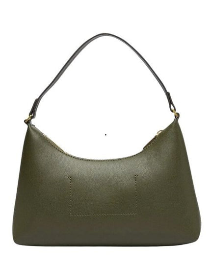 CALIN KLEIN borsa a spalla verde dettagli oro