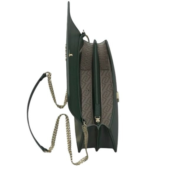 LIU JO Manhattan borsa con catenella dorata colore Foresta