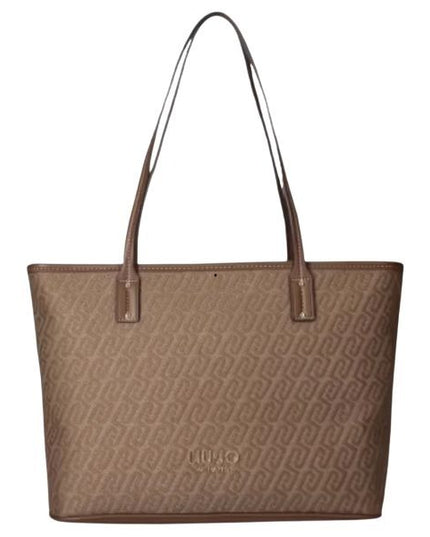 Borsa LIU JO in tessuto logato colore Naturale