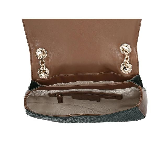 LIU JO Ematite borsa a spalla catena dorata colore foresta