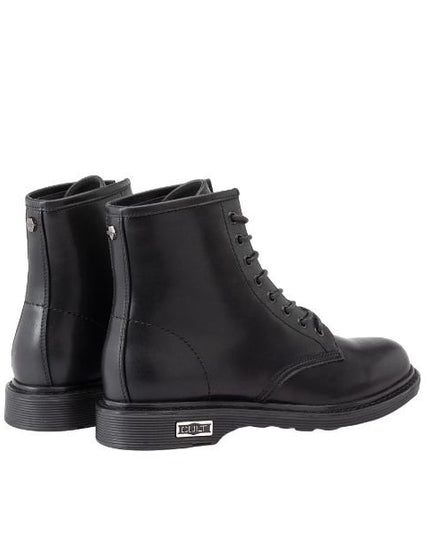Cult Sabbath 4814 Vegan anfibi in pelle vegana nera