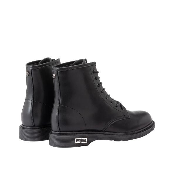 Cult Sabbath 4814 Vegan anfibi in pelle vegana nera