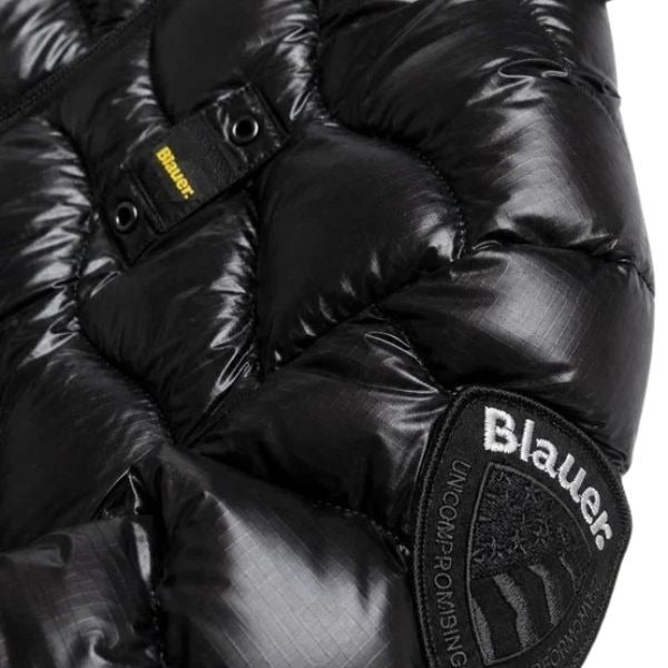 BLAUER Bryant junior giubbino cucitura a ondina maniche con elastico colore nero