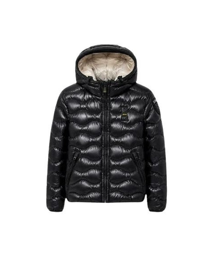 BLAUER Bryant junior giubbino cucitura a ondina maniche con elastico colore nero