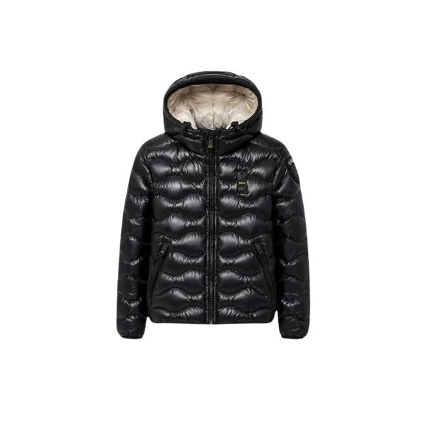 BLAUER Bryant junior giubbino cucitura a ondina maniche con elastico colore nero