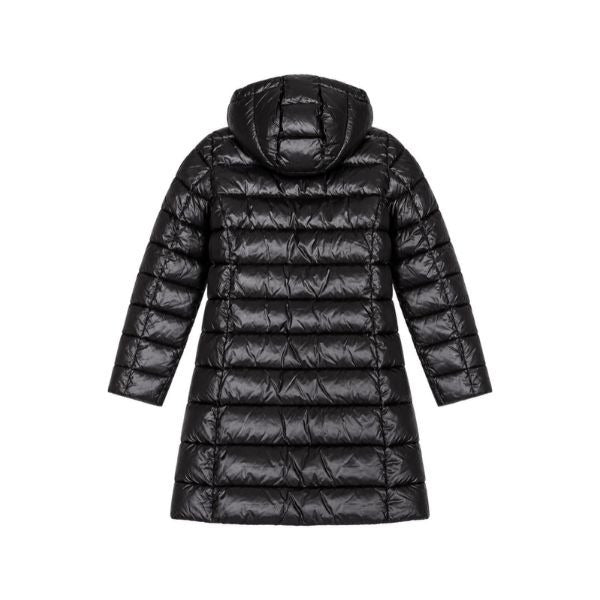 BLAUER Adelaide junior giubbino lungo con impuntura a linee orizzontali con cappuccio colore nero