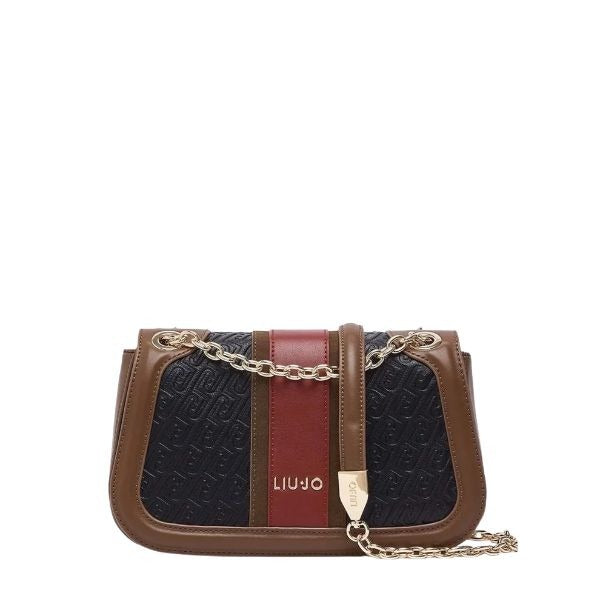 LIU JO Ematite borsa a spalla catena dorata colore nero