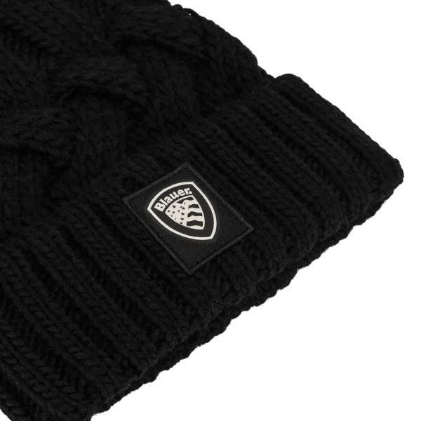 BLAUER Corwin cappello con logo sul davanti colore nero