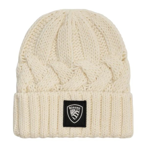 BLAUER Corwin cappello con loro sul davanti colore gesso