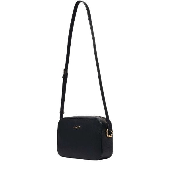 LIU JO Manhattan borsa a tracolla effetto bottalato colore nero