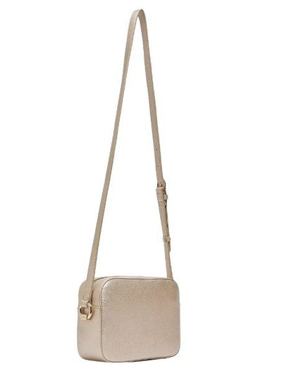 LIU JO Manhattan borsa a tracolla effetto bottalato colore light gold