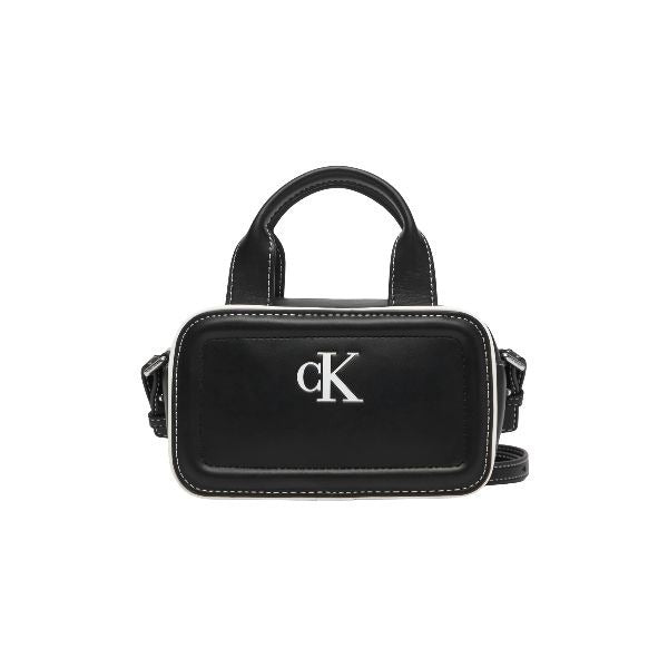 Calvin Klein borsa a tracolla piccola con logo monogram nera