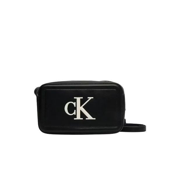 Calvin Klein borsa a tracolla con logo monogram nera