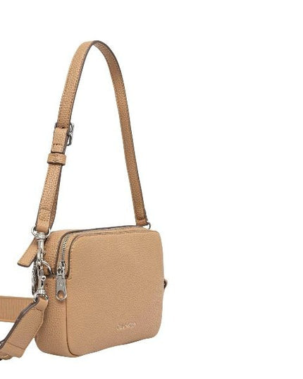 Calvin Klein Borsa a spalla con manico e tracolla logata tannin