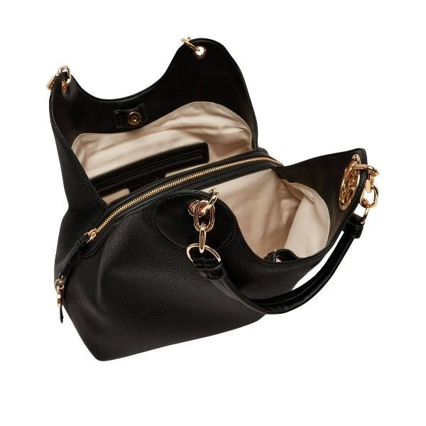 LIU JO Faiza borsa shopper effetto bottalato colore nero