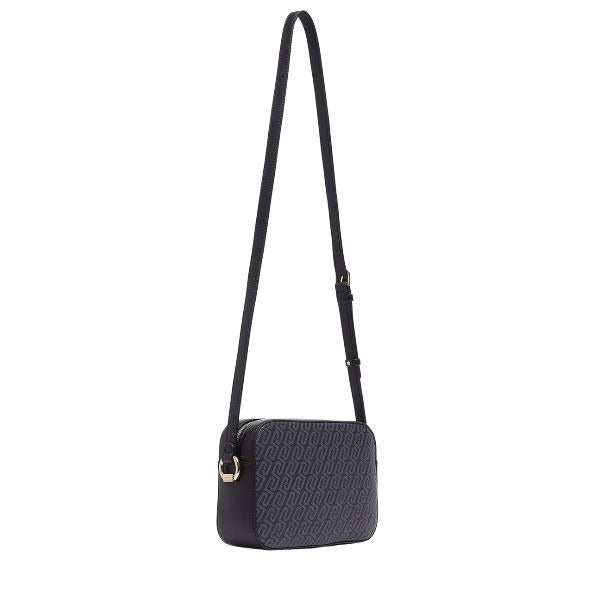 LIU JO Manhattan borsa a tracolla con monogramma all over colore nero