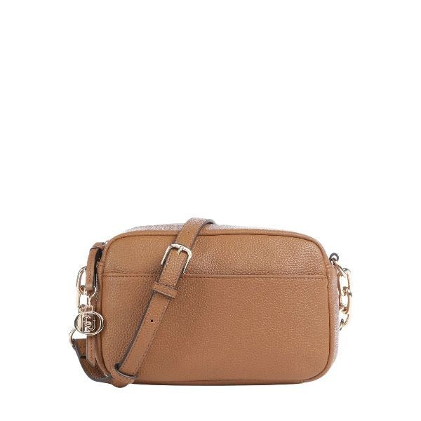 LIU JO Faiza borsa a tracolla effetto martellato colore suede marrone
