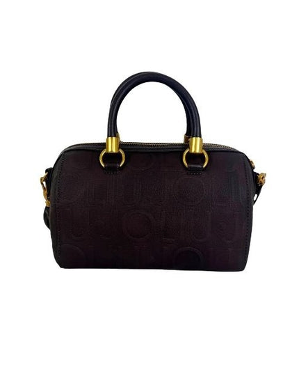 LIU JO Manhattan borsa a mano tracolla removibile con logo in rilievo deep brown