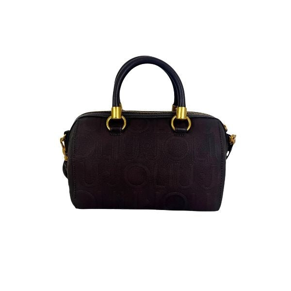 LIU JO Manhattan borsa a mano tracolla removibile con logo in rilievo deep brown