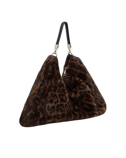LIU JO Hobo borsa a spalla stampa leopardata marrone colore maculato naturale