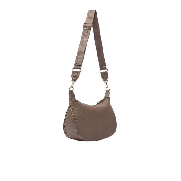 LIU JO Kaliska borsa a spalla tracolla removibile effetto nabuk mocha
