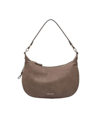 LIU JO Kaliska borsa a spalla tracolla removibile effetto nabuk mocha
