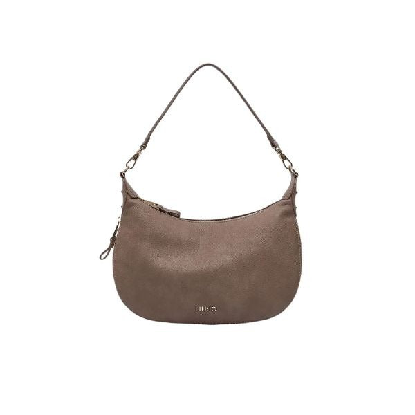 LIU JO Kaliska borsa a spalla tracolla removibile effetto nabuk mocha