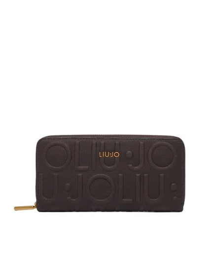 LIU JO Caliwen portafoglio con motivo impresso deep brown