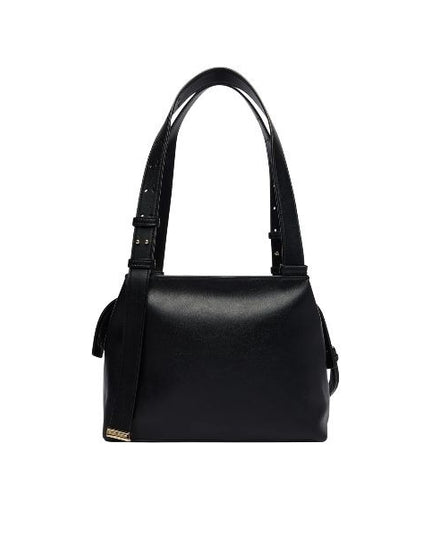 ARMANI EXCHANGE Borsa a spalla nera con logo dorato