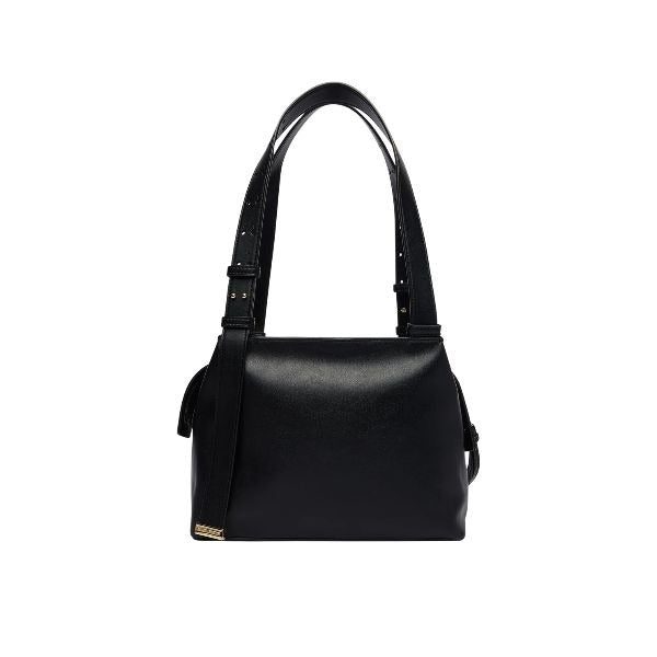 ARMANI EXCHANGE Borsa a spalla nera con logo dorato