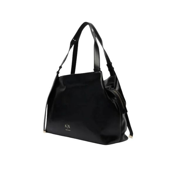 ARMANI EXCHANGE Borsa grande doppi manici con dettagli dorati