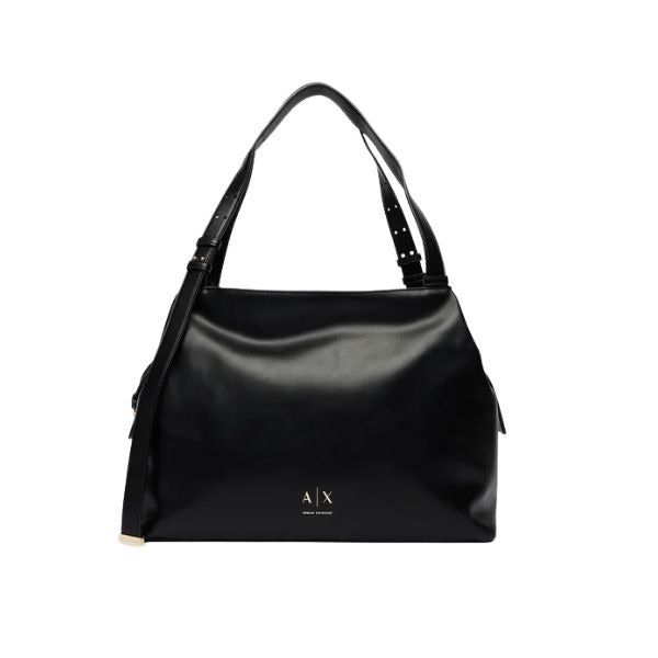 ARMANI EXCHANGE Borsa grande doppi manici con dettagli dorati
