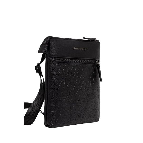 ARMANI EXCHANGE tracolla bustina motivo all over black