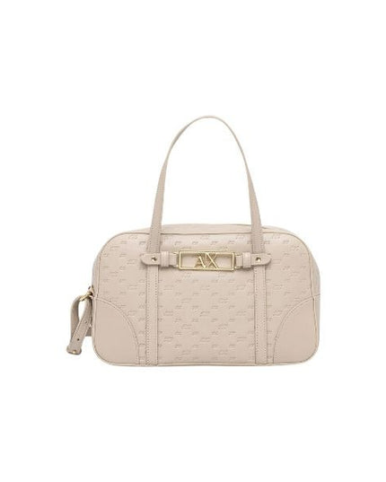 ARMANI EXCHANGE Borsa bauletto con motivo all over dettagli dorati