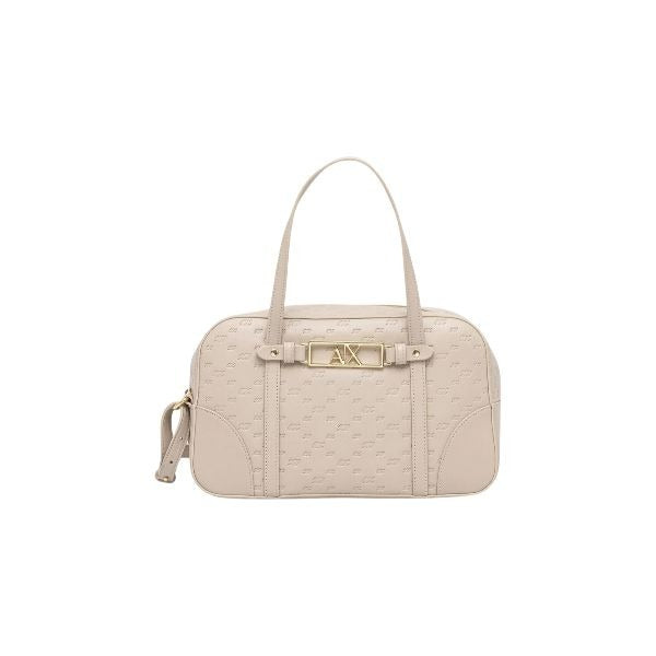 ARMANI EXCHANGE Borsa bauletto con motivo all over dettagli dorati