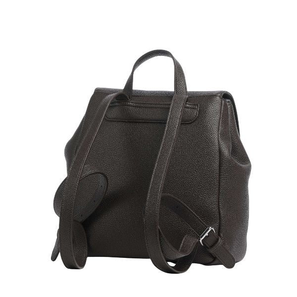 ARMANI EXCHANGE zaino tasca a patta frontale marrone