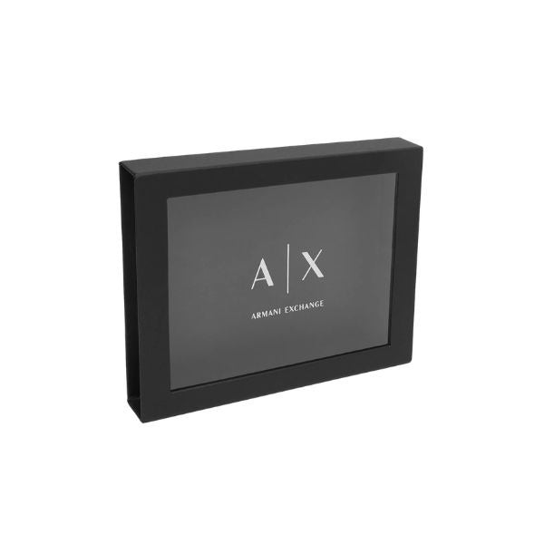ARMANI EXCHANGE set portacarte portachiavi black