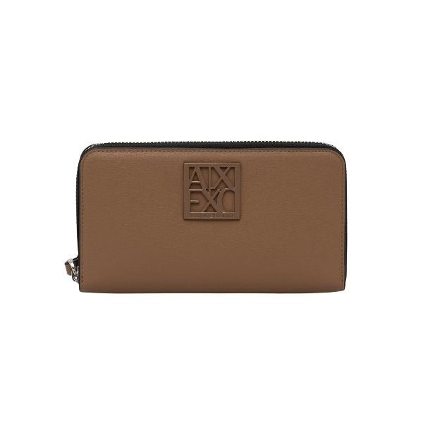 ARMANI EXCHANGE portafoglio con logo smaltato tono su tono marionette